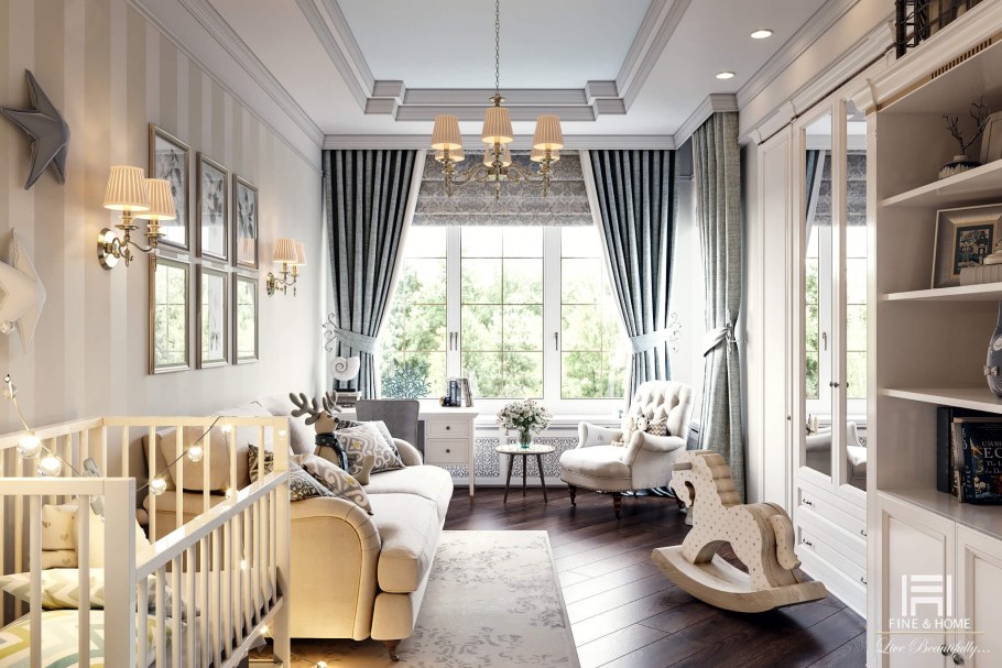 Детская в стиле американская классика