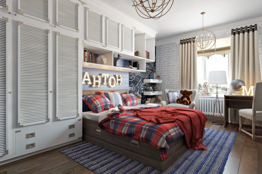 Спальня подростка в американском стиле