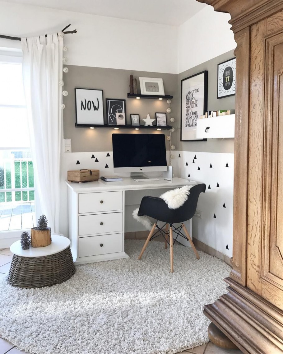 Американский стиль комнаты для подростка девочки