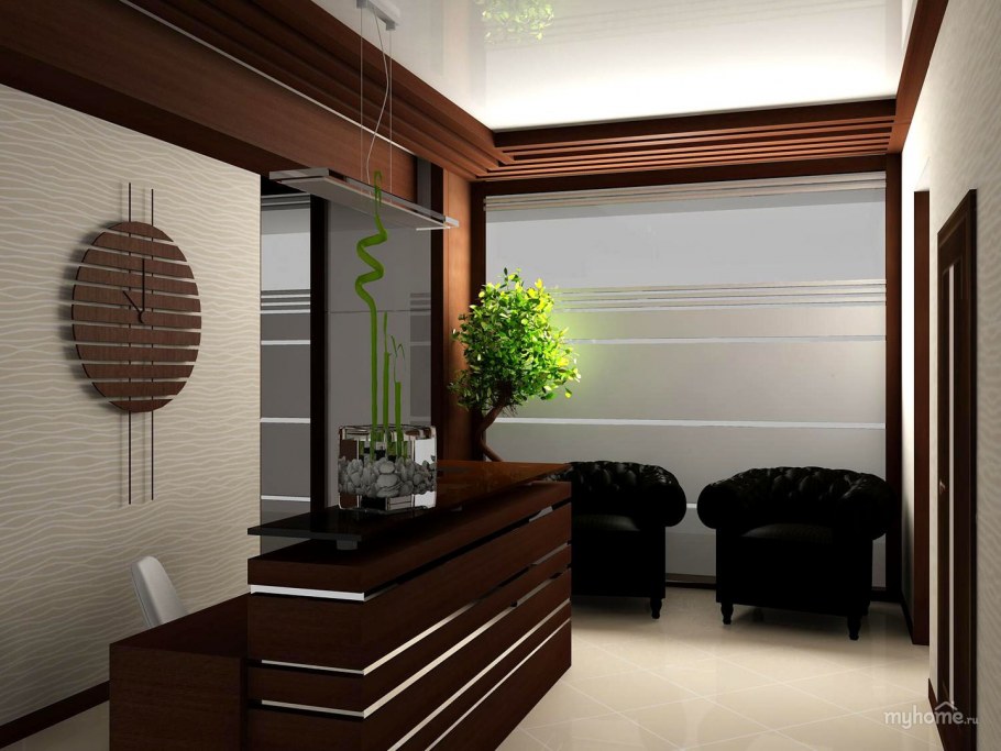 Дизайн зеркал в приемной