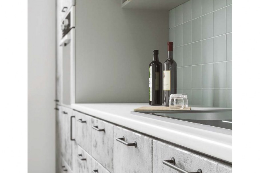 ДСВ кухня лофт бетон светлый