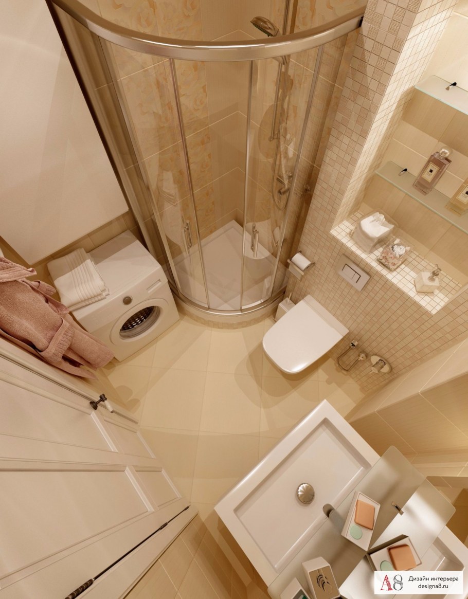 Санузел п44 однокомнатная