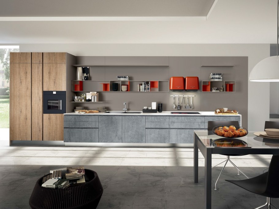 Итальянская кухня System 06 фабрики Pedini