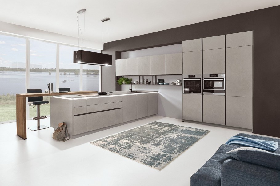 Кухня Модерн белая глянец