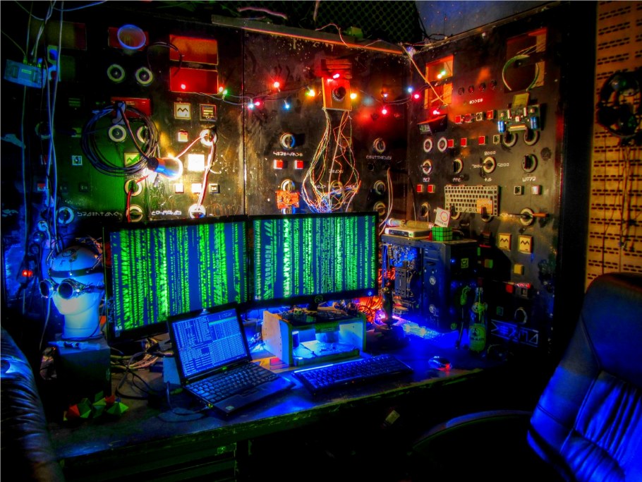 Игровой клуб в стиле киберпанк