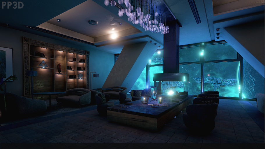 Дом из киберпанка