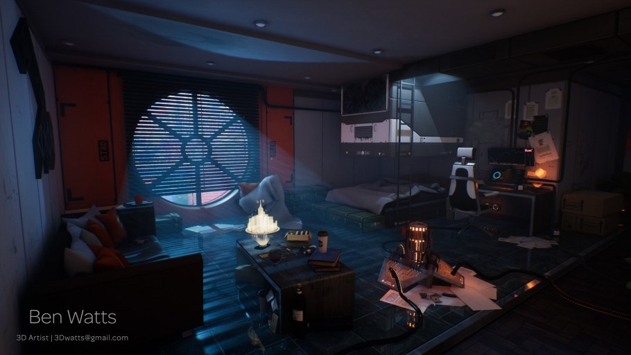 Cyberpunk 2077 комната гостиница