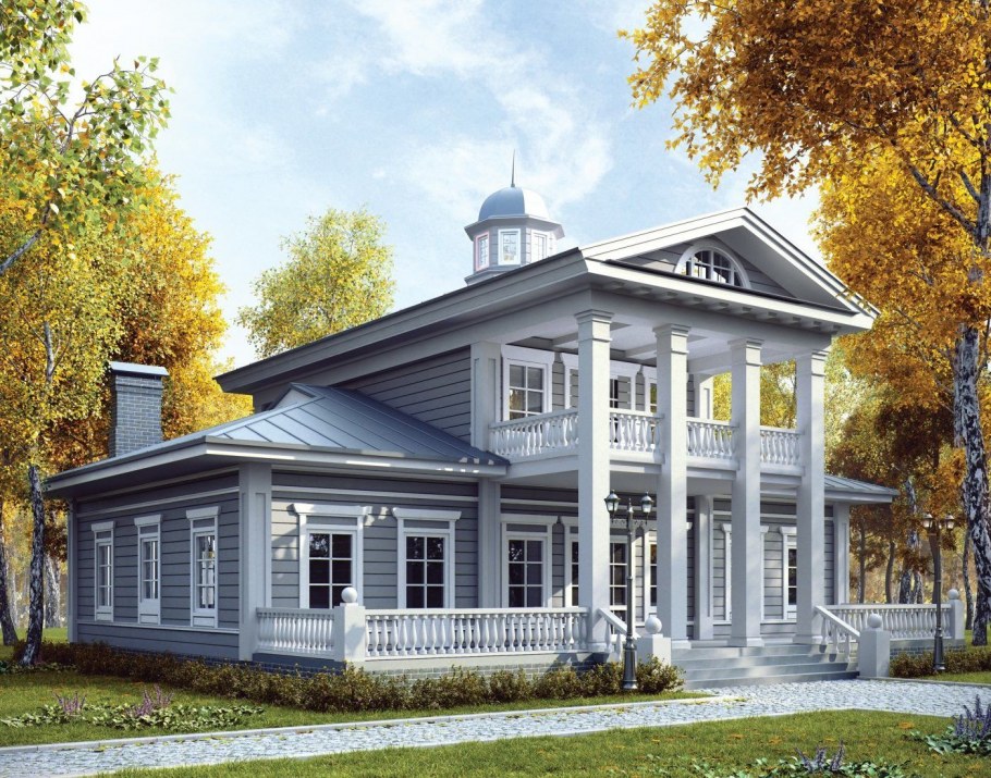 Дом Honka в стиле русской усадьбы XIX века