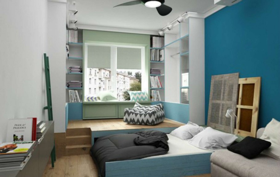 Детская и гостиная в скандинавском стиле