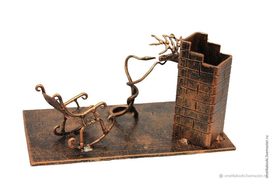 Подсвечник металл трофей цвет меди барбадосская Карла