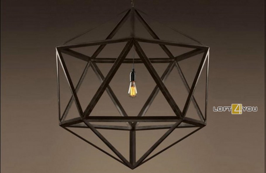 Люстры лофт Steel polyhedron