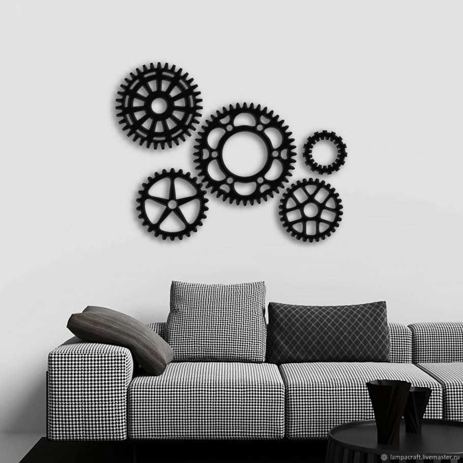 Шестеренки на стену декор