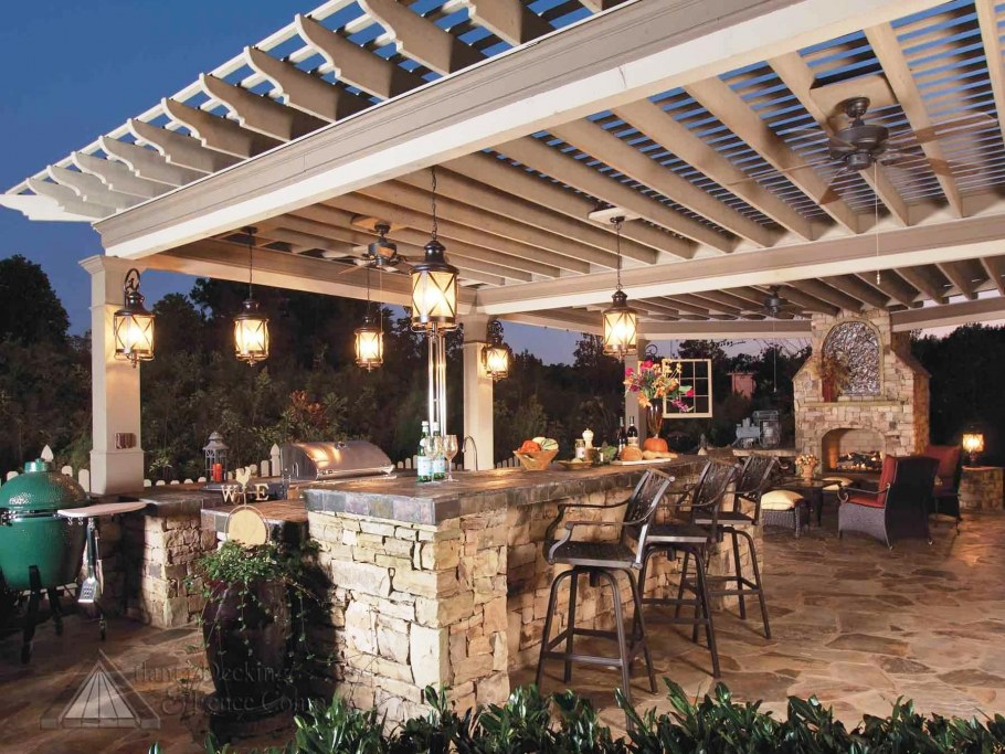 Освещение в беседке