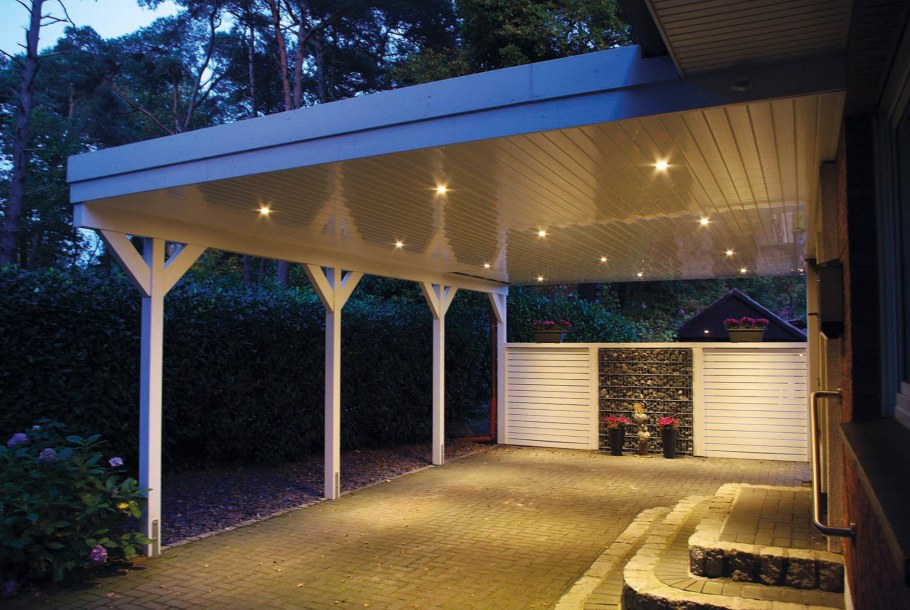 Подсветка навеса