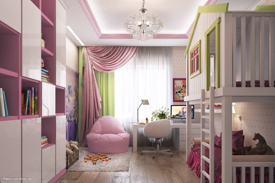 Интерьер детской комнаты на 2 детей