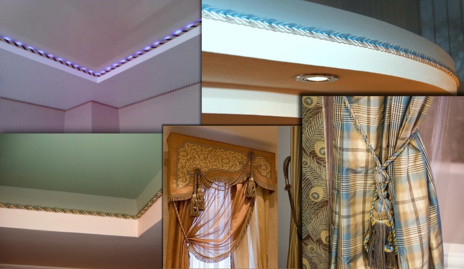 Декоративный канат для потолка