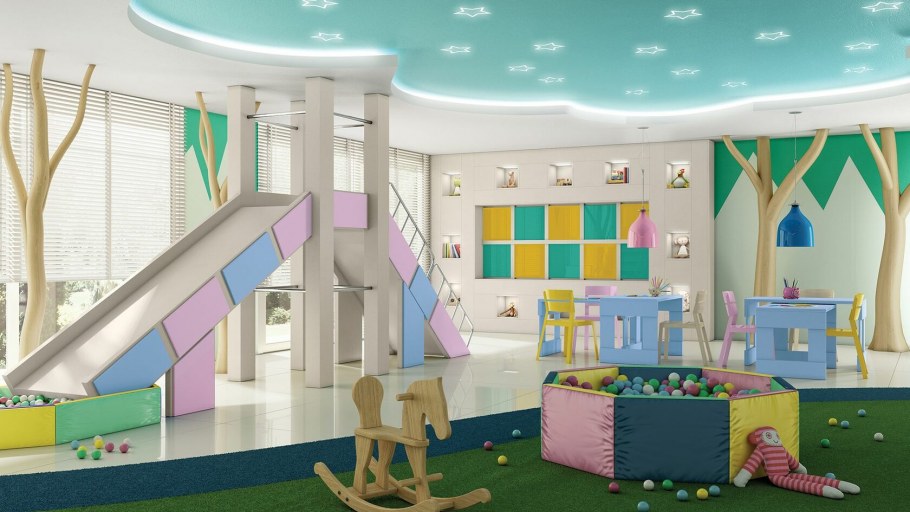 Интерьер игровой комнаты в детском саду