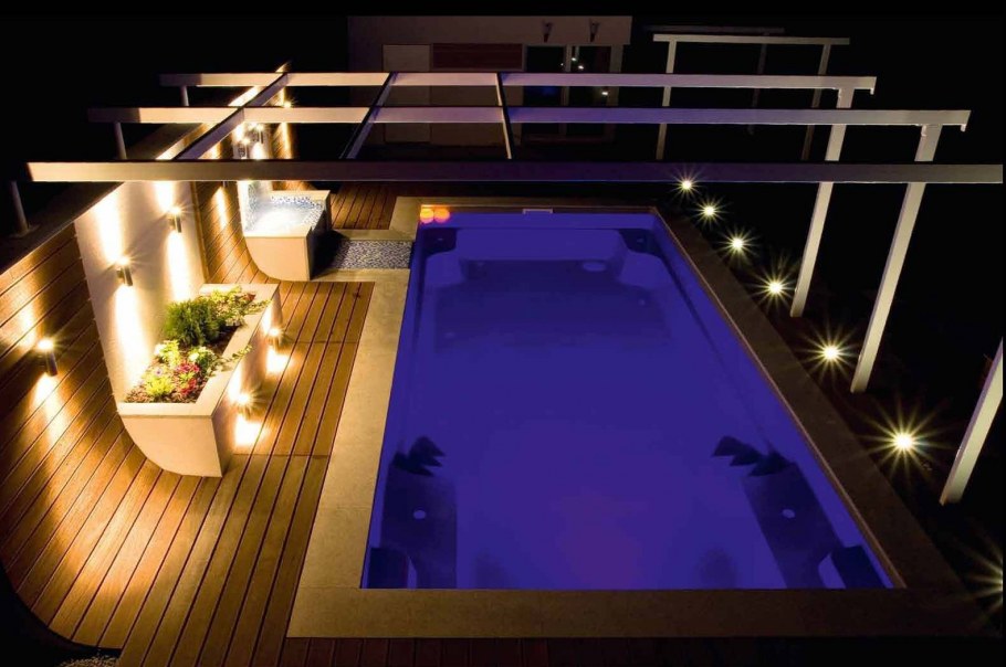 Освещение бассейна