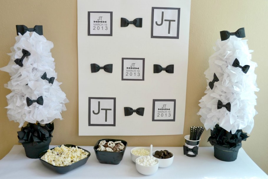 Вечеринка в черно-белом стиле