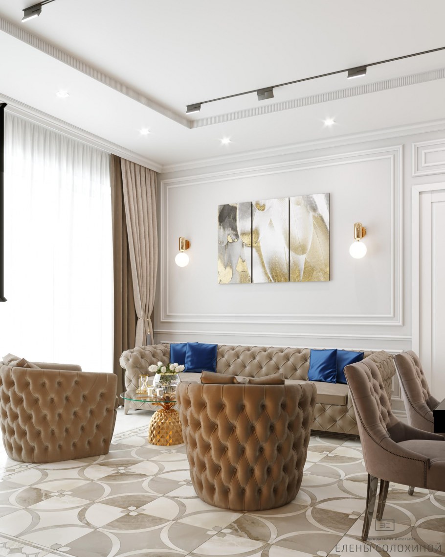 Гостиная Неоклассика Италия Кристофер Гай