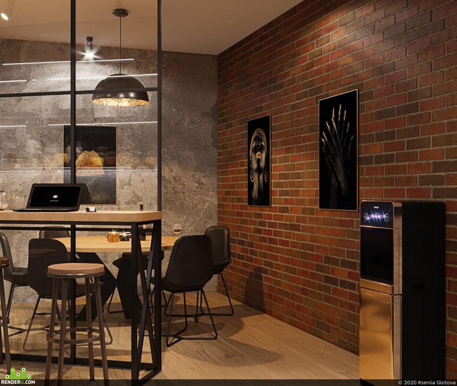 Барные стойки в стиле лофт