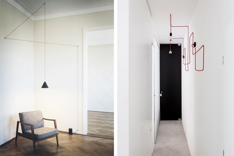 Освещение кухни студии