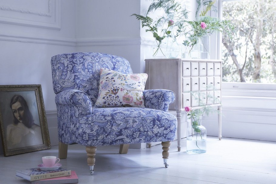 Английское кресло в интерьере
