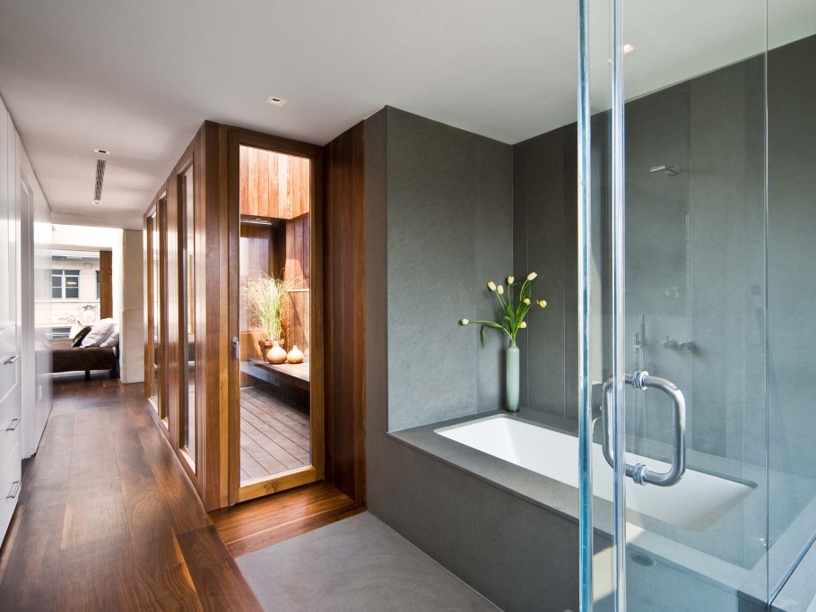 Ванная комната с сауной