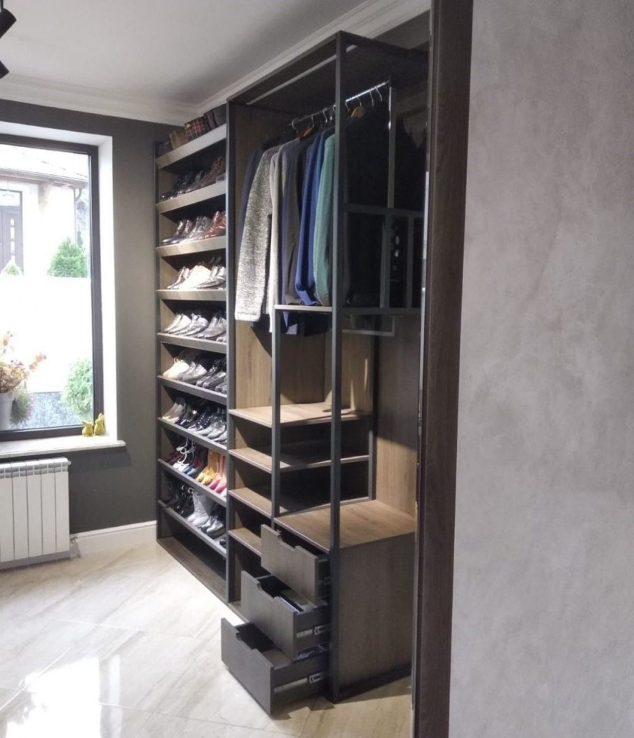 Гардеробная в стиле лофт аристо