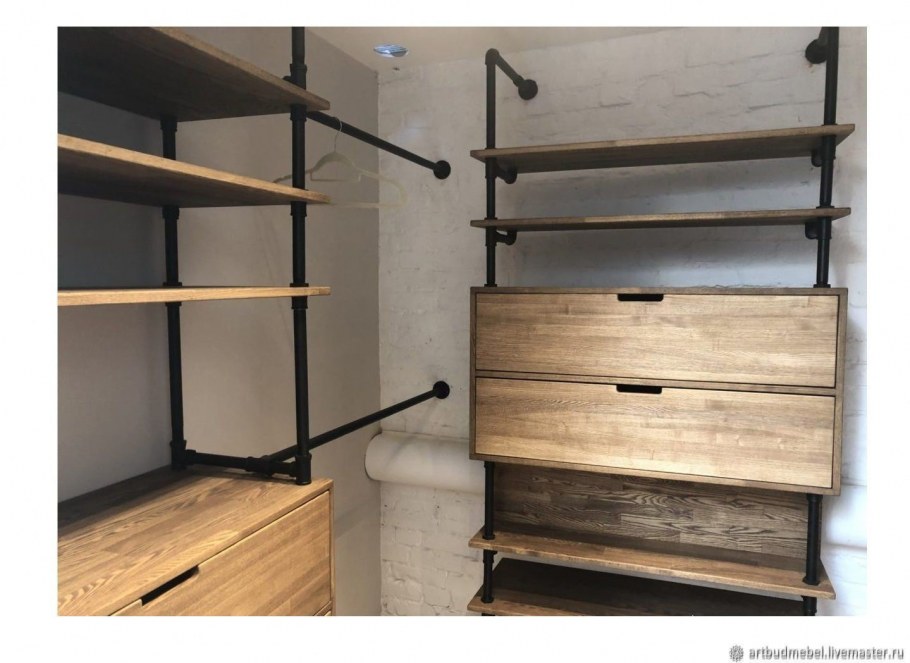 Гардероба из водопроводных труб