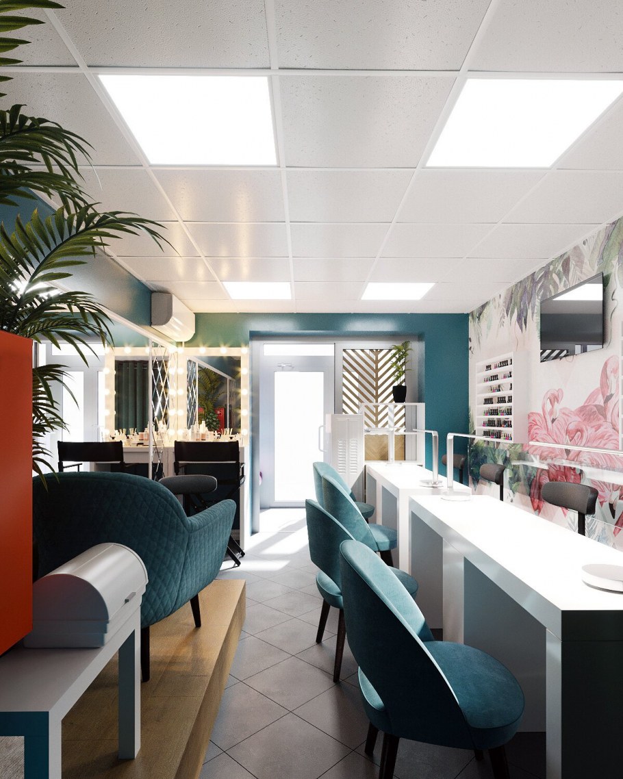 Дизайн маленького салона красоты