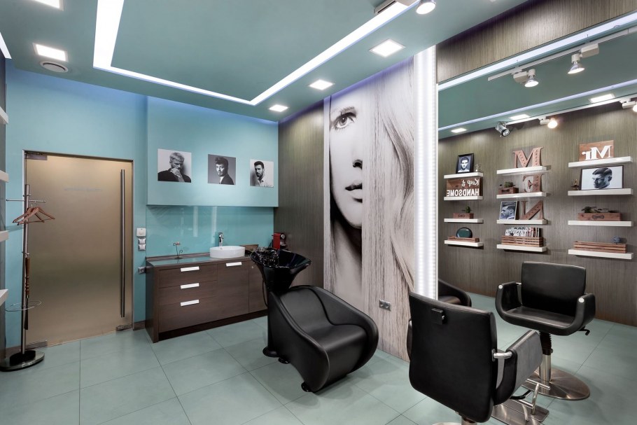 Интерьер маленького салона красоты