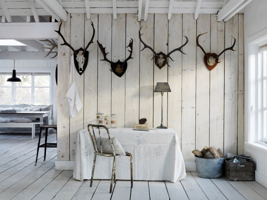 Винтажная доска в интерьере