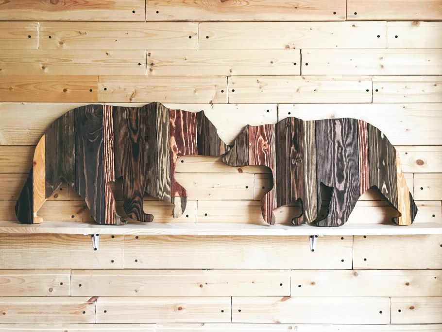 Панно из дощечек