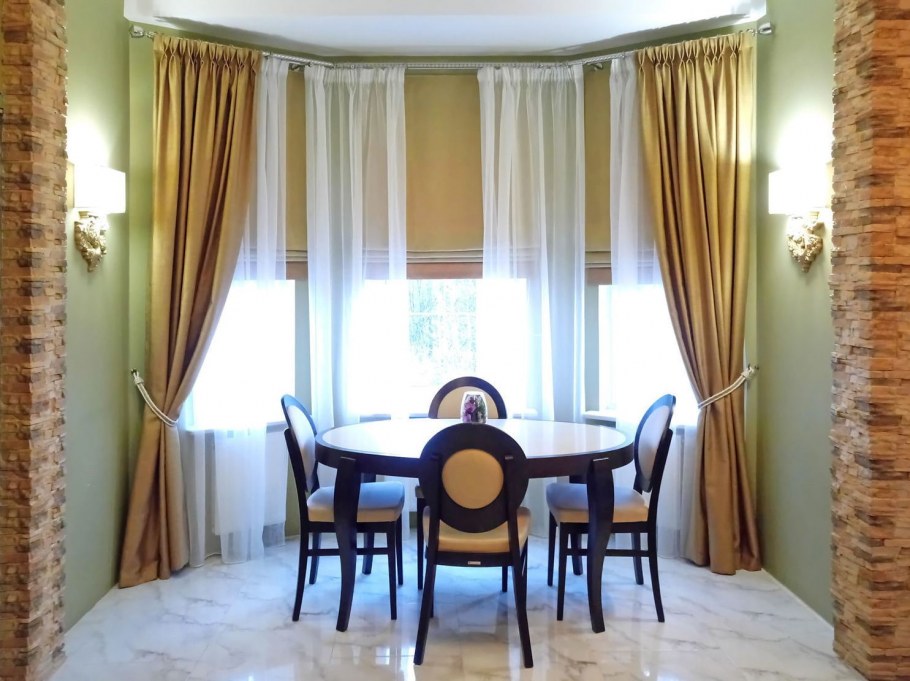 Шторы для эркерных окон