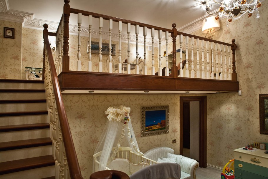 Перила второго этажа