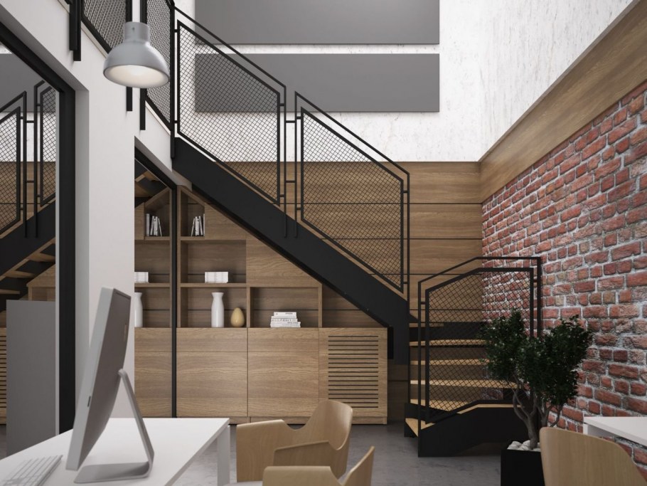 Лестница в стиле лофт