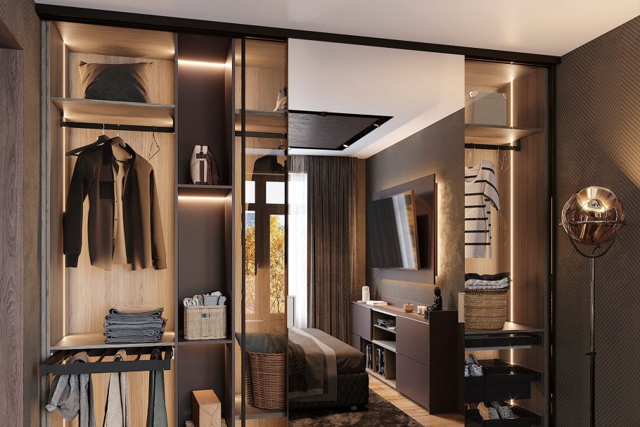 Спальня в скандинавском стиле икеа