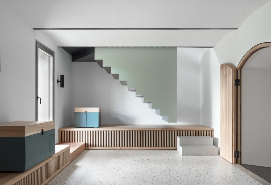 Лестница в стиле Минимализм в интерьере