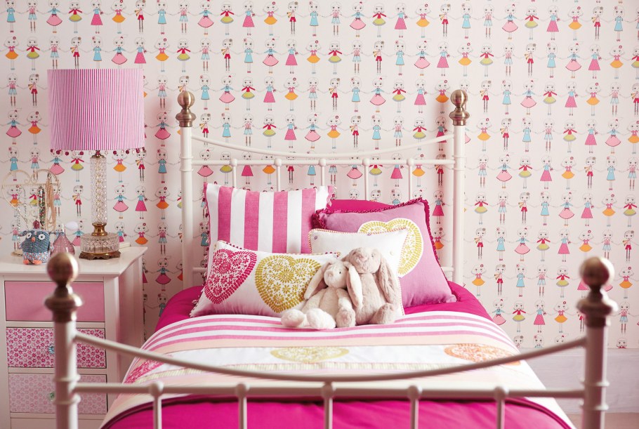Обои для девочек в комнату