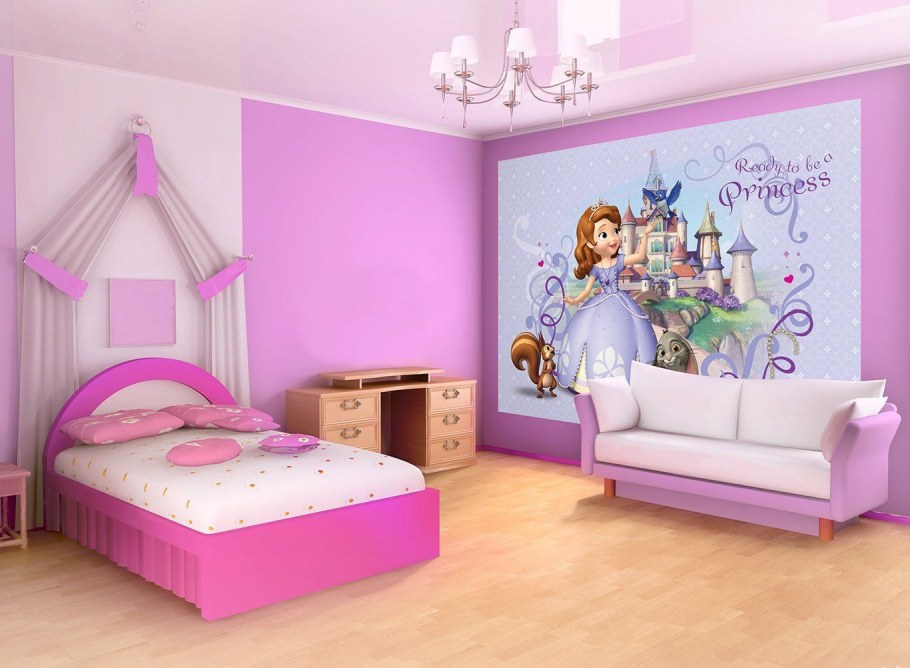 Обои в детскую комнату девочке