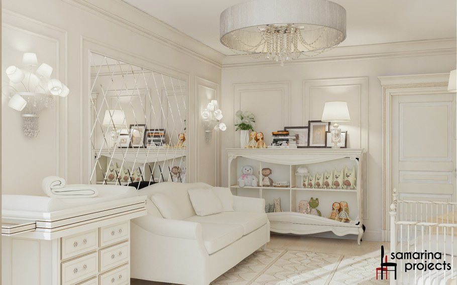 Комната для новорожденных стиле Неоклассика