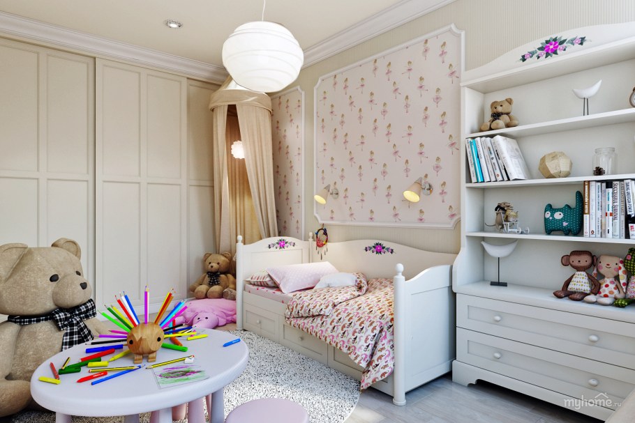 Неоклассика в интерьере детской