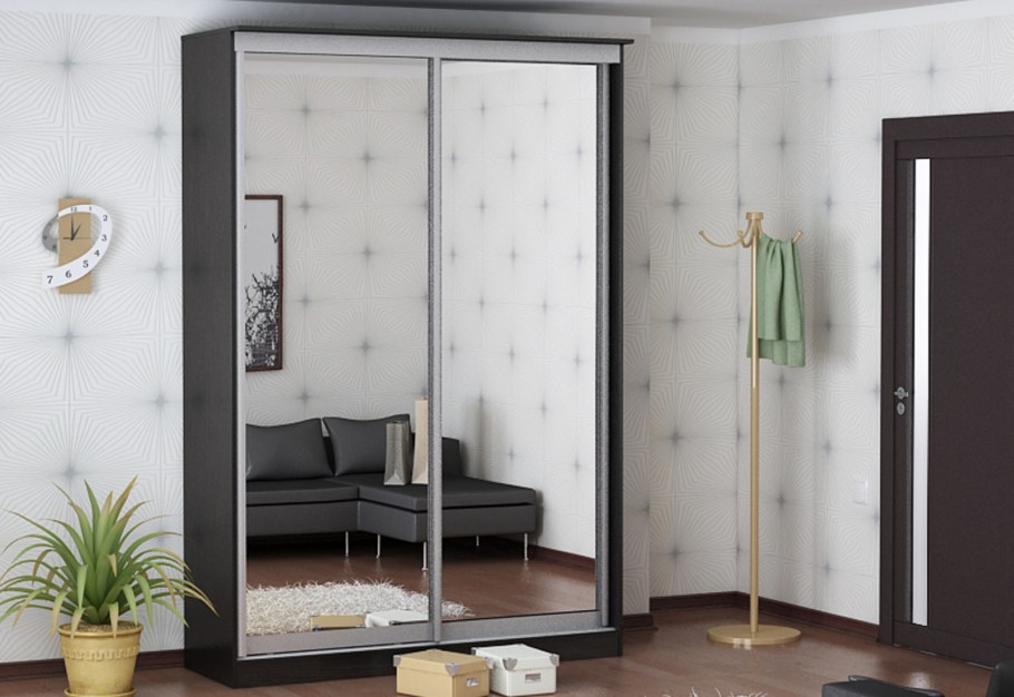 Шкаф купе Виват 2 с зеркалом