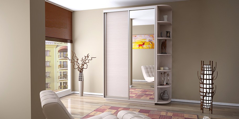 Шкаф-купе экспресс Медиум дуо 2400 x 1400 x 600