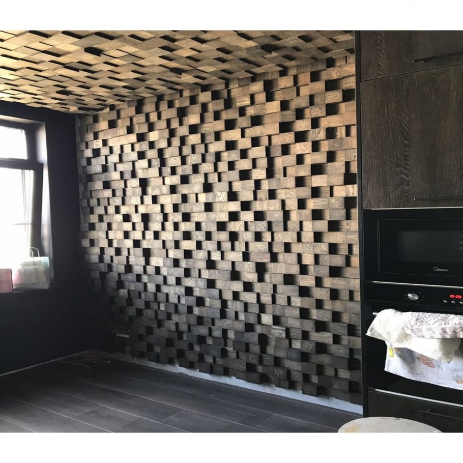 Мозаика из дерева на стену