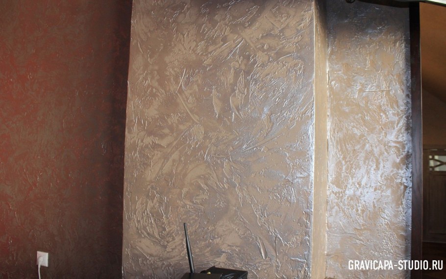 Декоративная штукатурка в интерьере