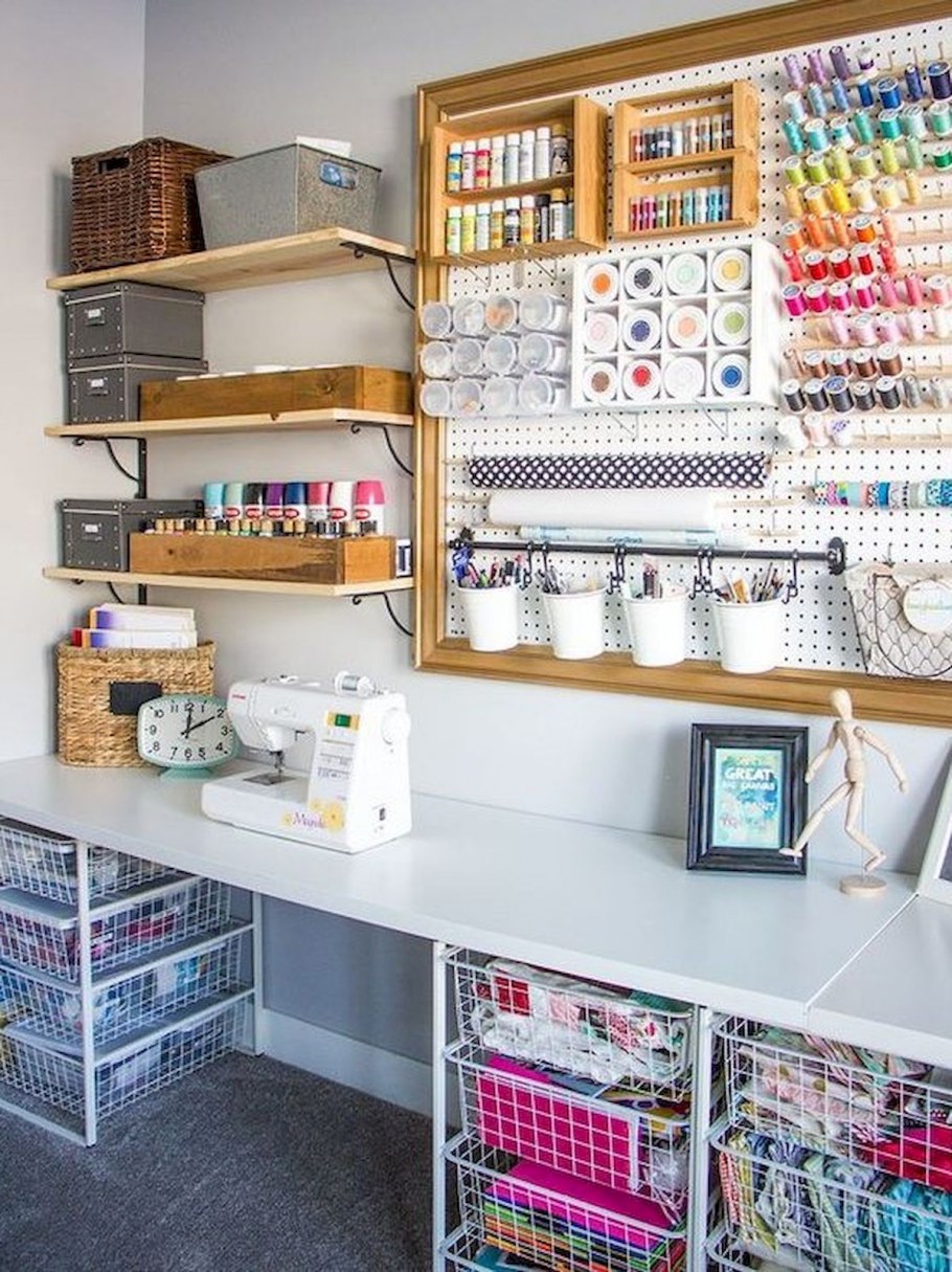 Комната для рукоделия или мастерская для творческих людей