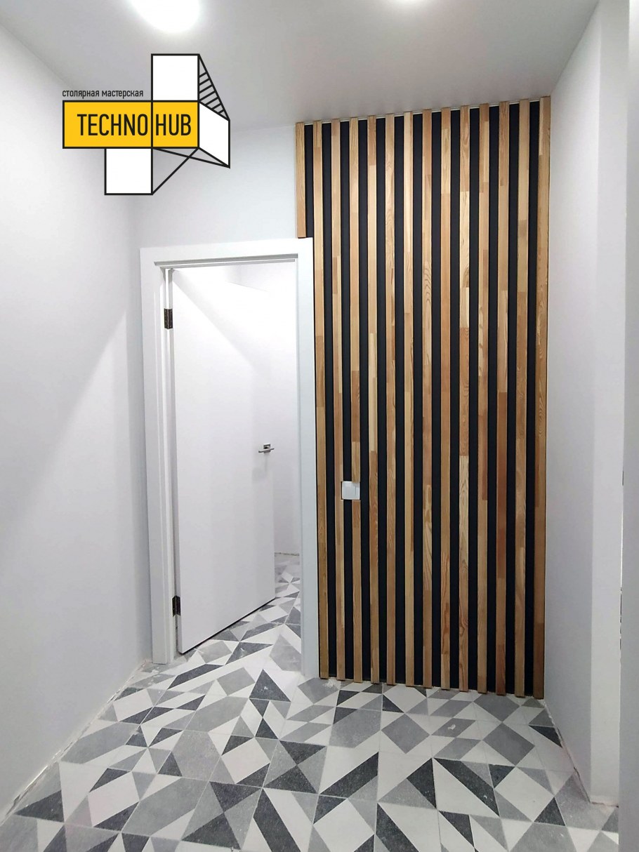 Рейки с зеркалами в интерьере