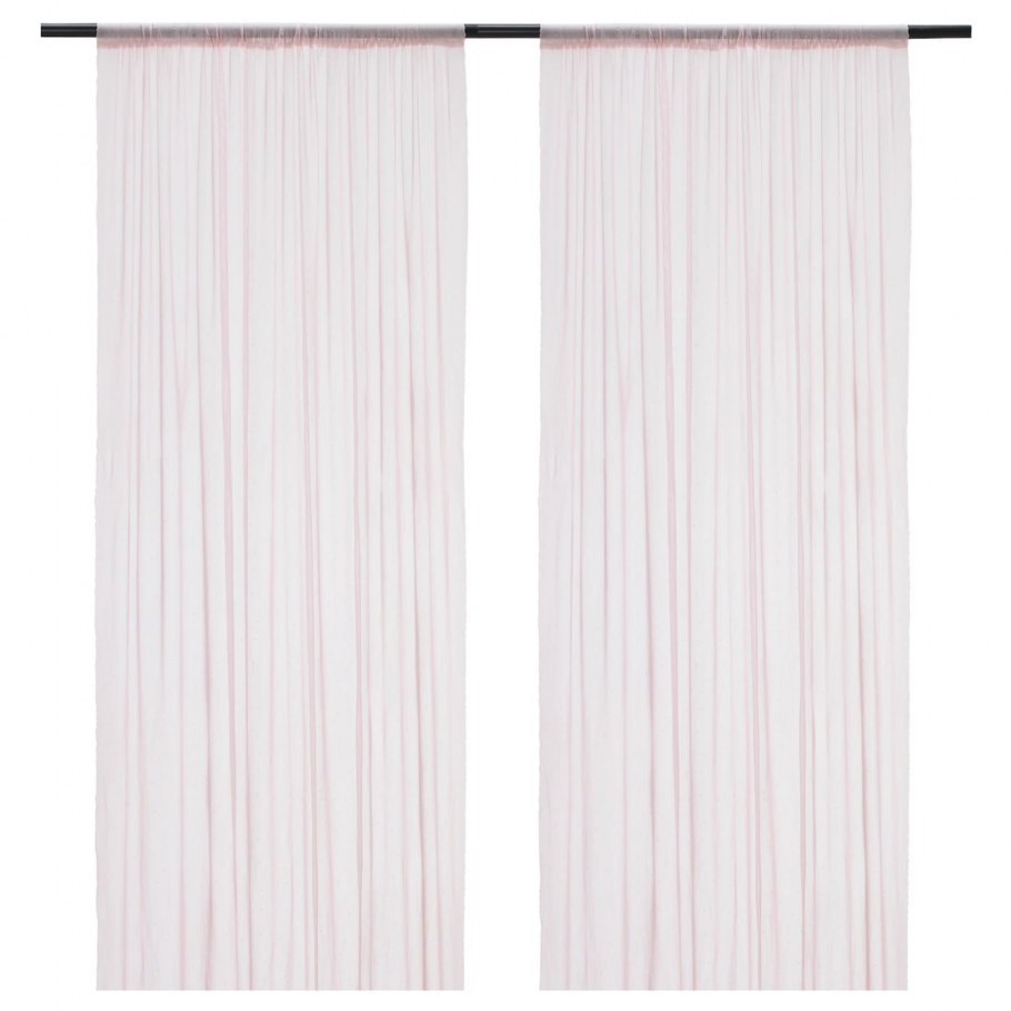 Hildrun ХИЛЬДРАН гардины, 2 шт., белый/точечный145x300 см